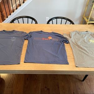 Three size medium Marine Layer Graphic T shirts (lot).